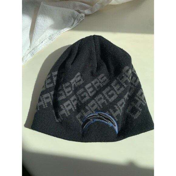NFL Team Apparel Los Angeles Chargers Uncuffed Knit Beanie EUC - Picture 1 of 5